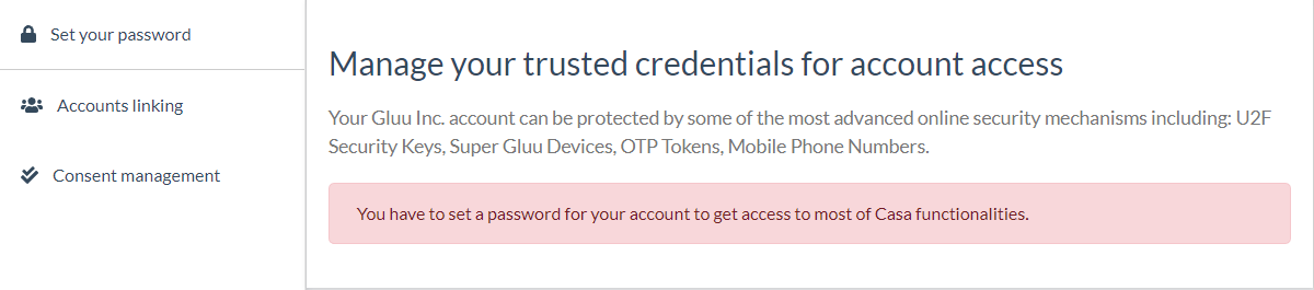 Login with linked account
