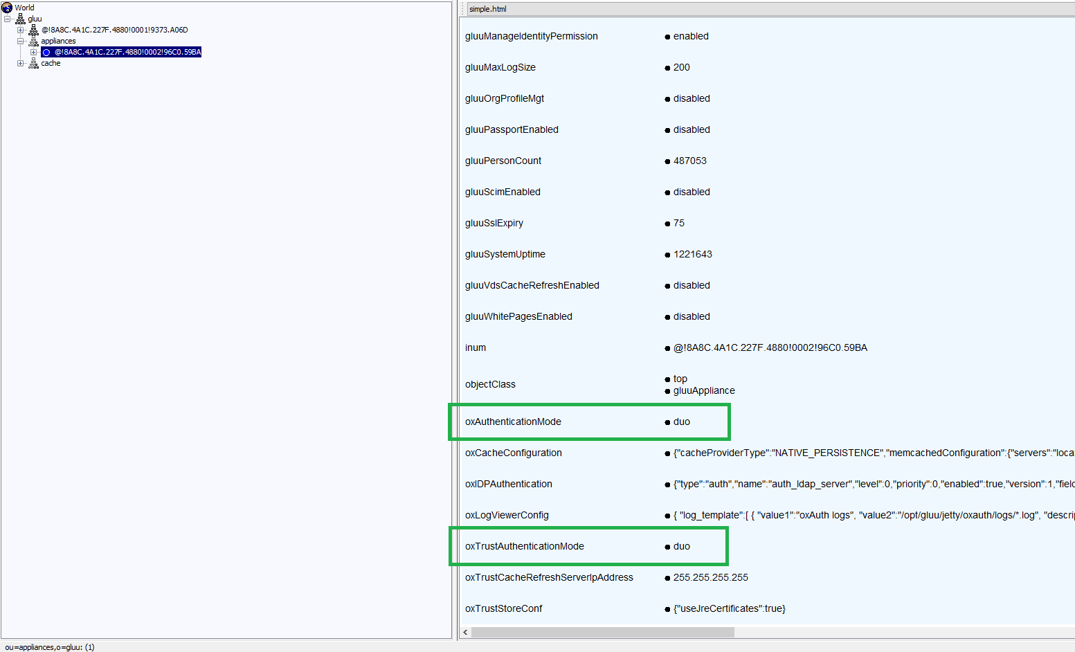 Revert authentication attrb