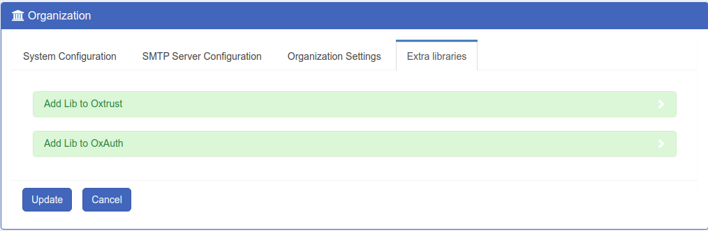 Extra Libraries Form